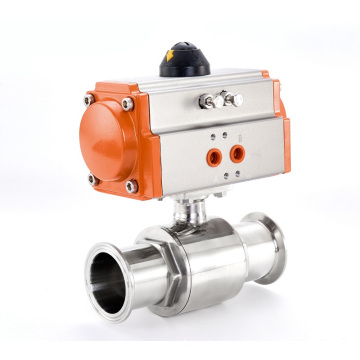 Stainless Steel Sanitary Ball Valve with Pneumatic Actuator